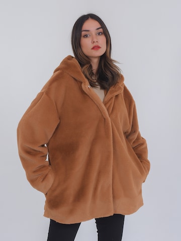 FRESHLIONS Winter Jacket 'Madita' in Brown: front
