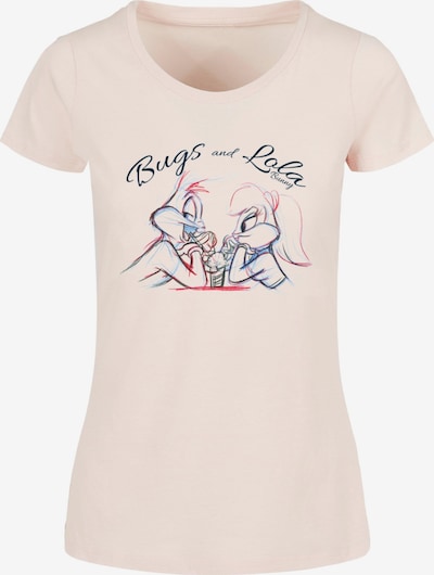 ABSOLUTE CULT T-Shirt 'Looney Tunes - Bugs and Lola' in navy / pink / pastellpink / weiß, Produktansicht