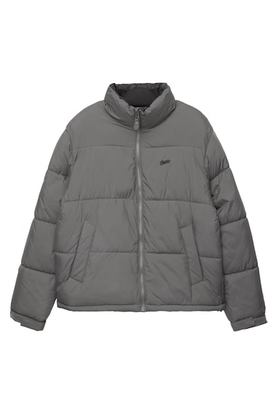 Pull&Bear Winter Jacket in Dark grey, Item view