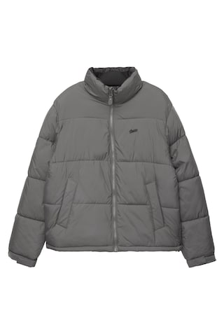 Veste d’hiver Pull&Bear en gris : devant