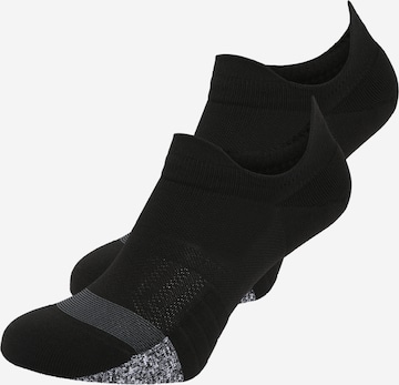 UNDER ARMOUR Sportovní ponožky 'Breathe' – černá: přední strana
