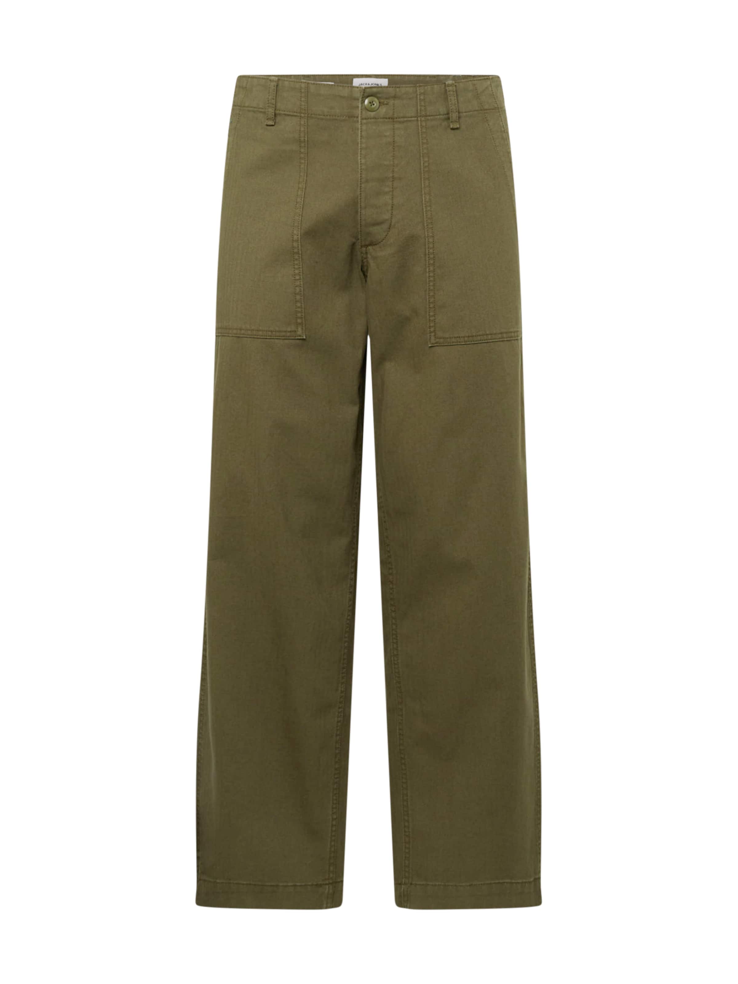 JACK & JONES Παντελόνι 'BILL FATIGUE' σε πράσινο: μπροστά