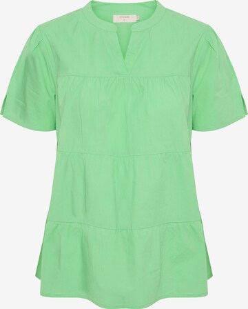 Camicia da donna 'Malinka' di Cream in verde: frontale