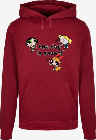 ABSOLUTE CULT Sweatshirt 'The Powerpuff Girls - The Day Is Saved' in Red: front