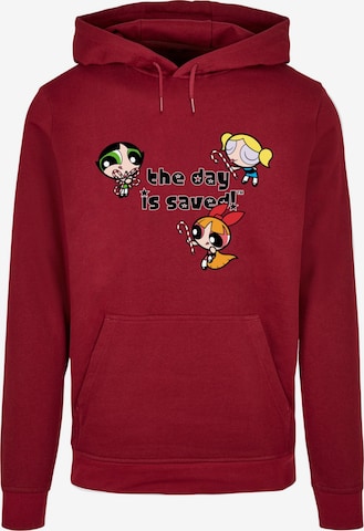 ABSOLUTE CULT Sweatshirt 'The Powerpuff Girls - The Day Is Saved' in Rood: voorkant