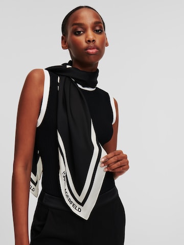 Foulard di Karl Lagerfeld in nero: frontale