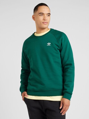 ADIDAS ORIGINALS Sweatshirt 'Trefoil Essentials' in Grün: Vorderseite