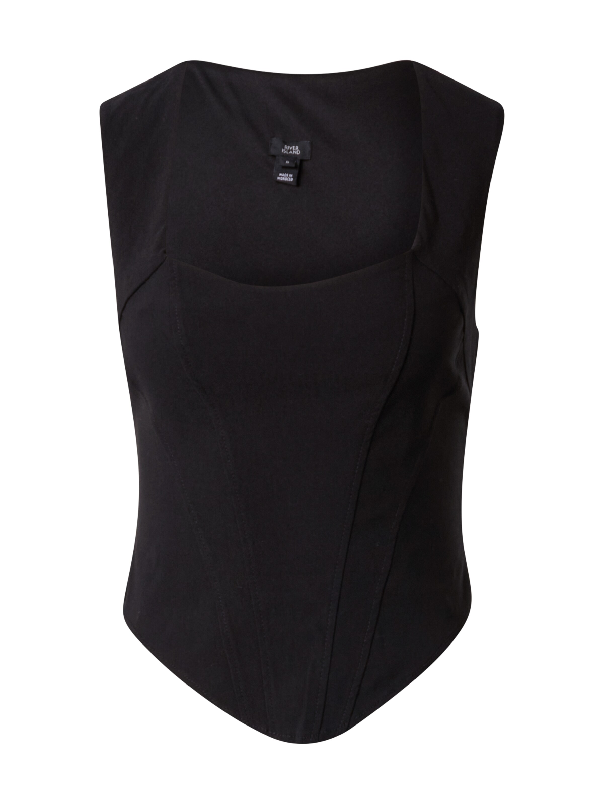 Haut River Island en noir : devant