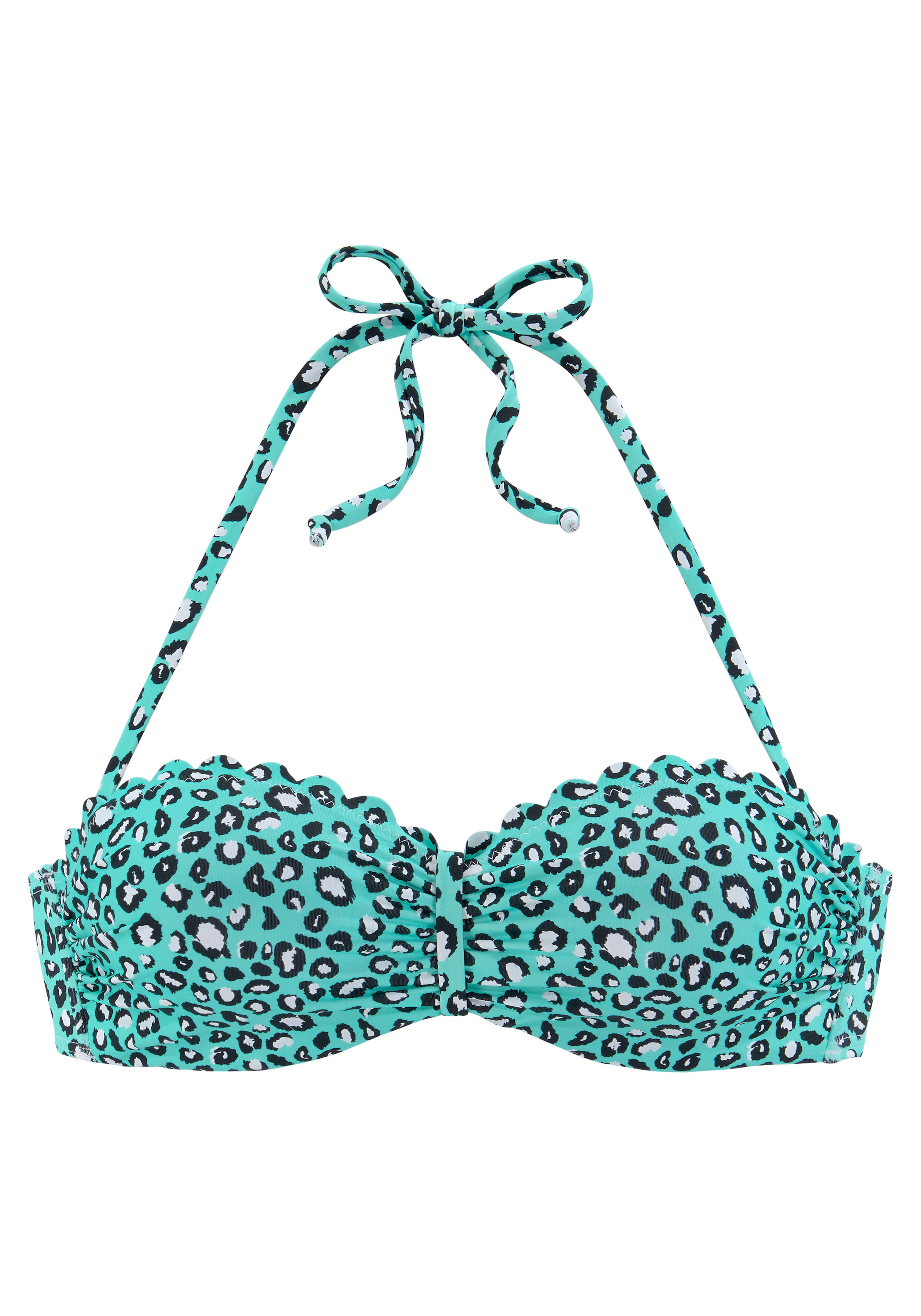 LASCANA - Bandeau Top de bikini en azul: frente