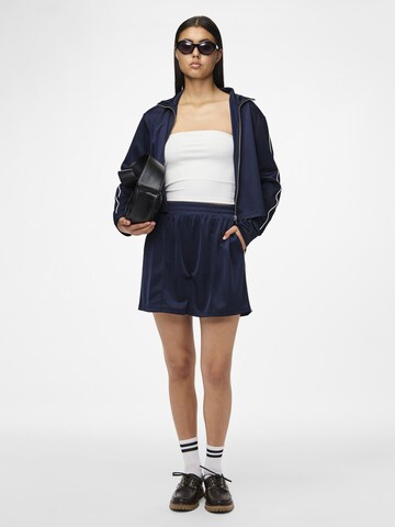 PIECES Regular Trousers 'Grace' in Blue
