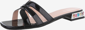 Ital-Design Mules in Black: front