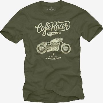MAKAYA Shirt 'Being first' in Green: front