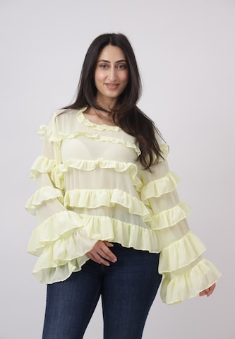 CHERRY KOKO Blouse in Geel: voorkant