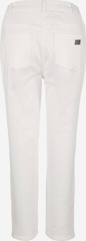 Coupe slim Pantalon MIAMODA en blanc