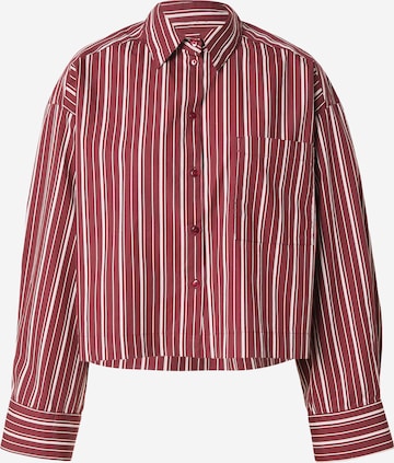 SELECTED Bluse 'SLFASTHA' in Rot: Vorderseite