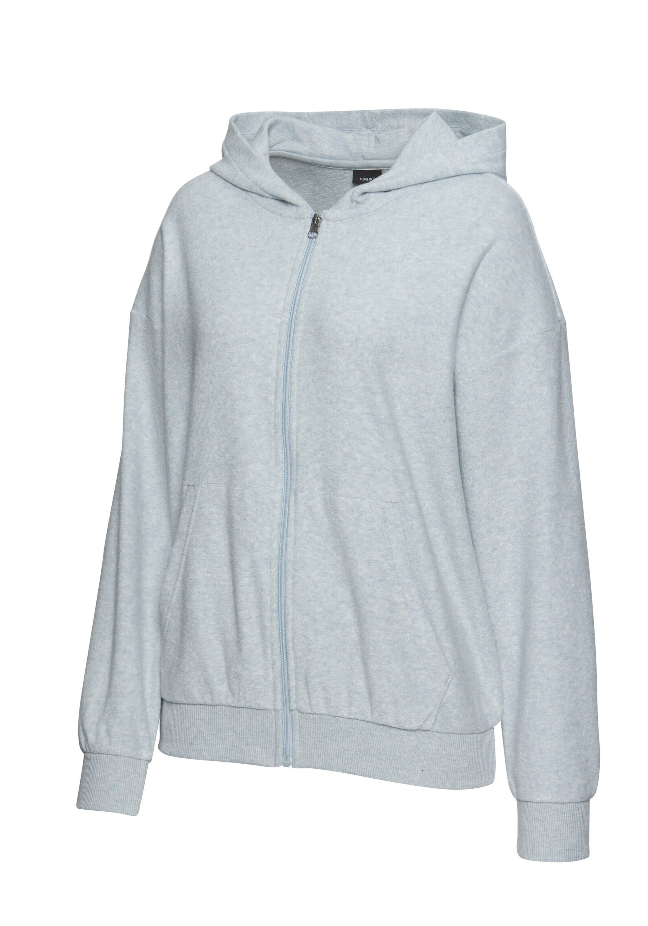 VIVANCE Кофта на молнии в Синий