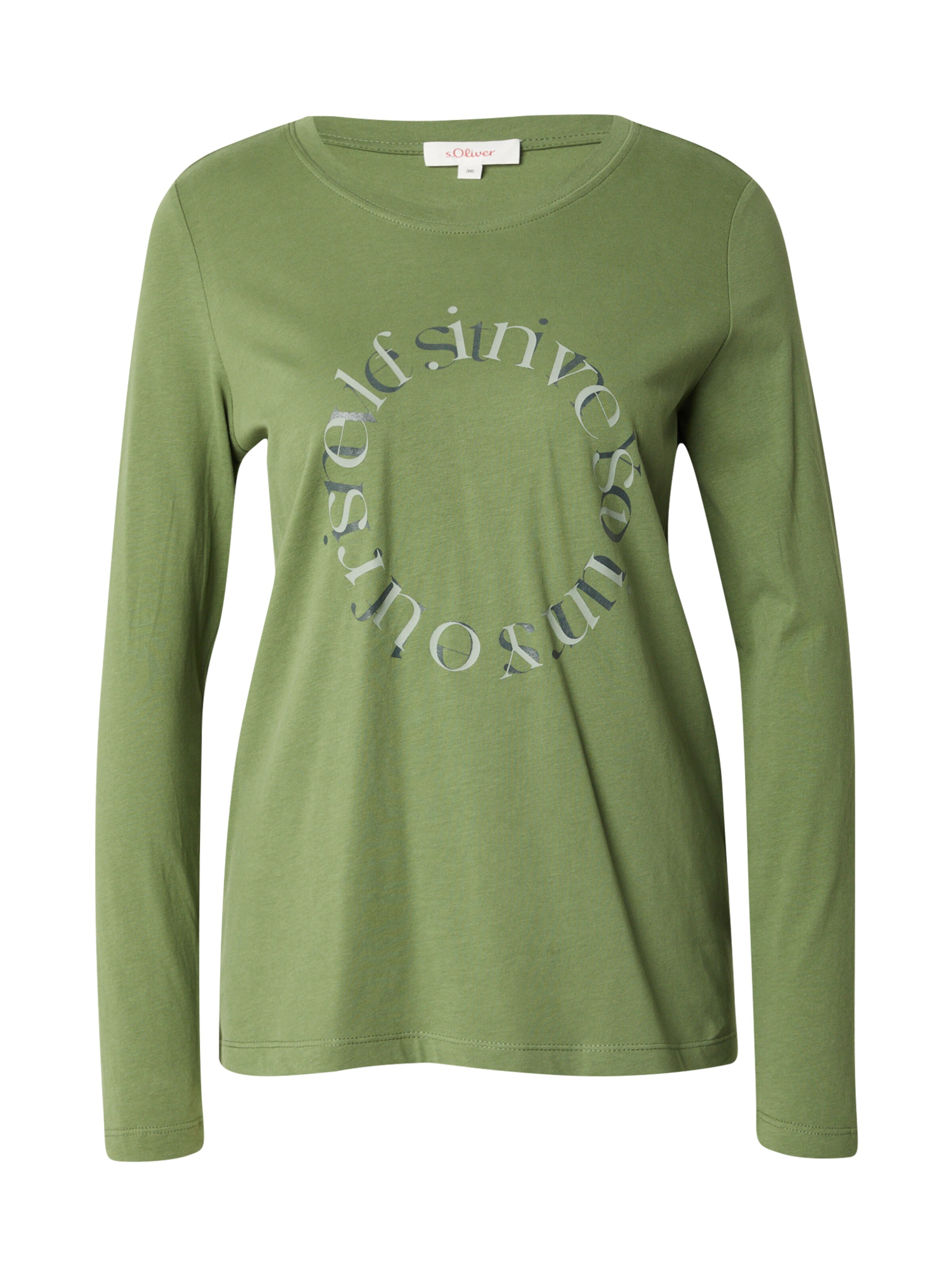 s.Oliver Shirt in Groen: voorkant