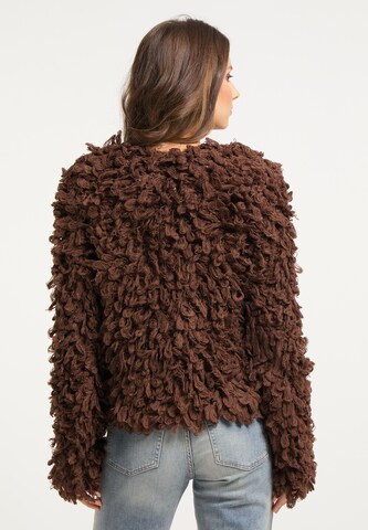 IZIA Knit Cardigan in Brown