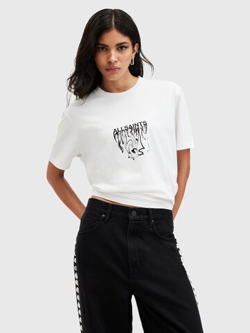 T-shirt AllSaints en blanc : devant