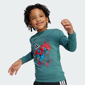 ADIDAS SPORTSWEAR Trainingspak 'Marvel Spider-Man' in Groen: voorkant
