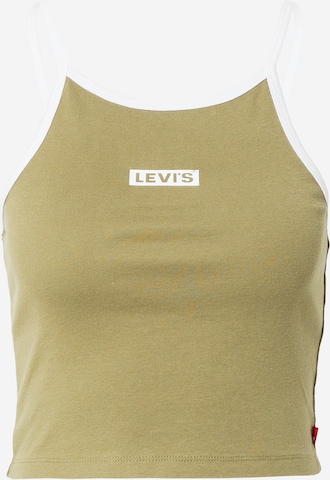 Top 'GRAPHIC MAZZY TANK GREENS' de la LEVI'S ® pe verde: față