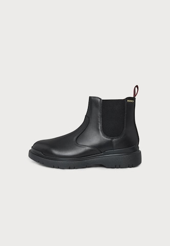 HUGO - Botas chelsea 'Nash' em preto: frente