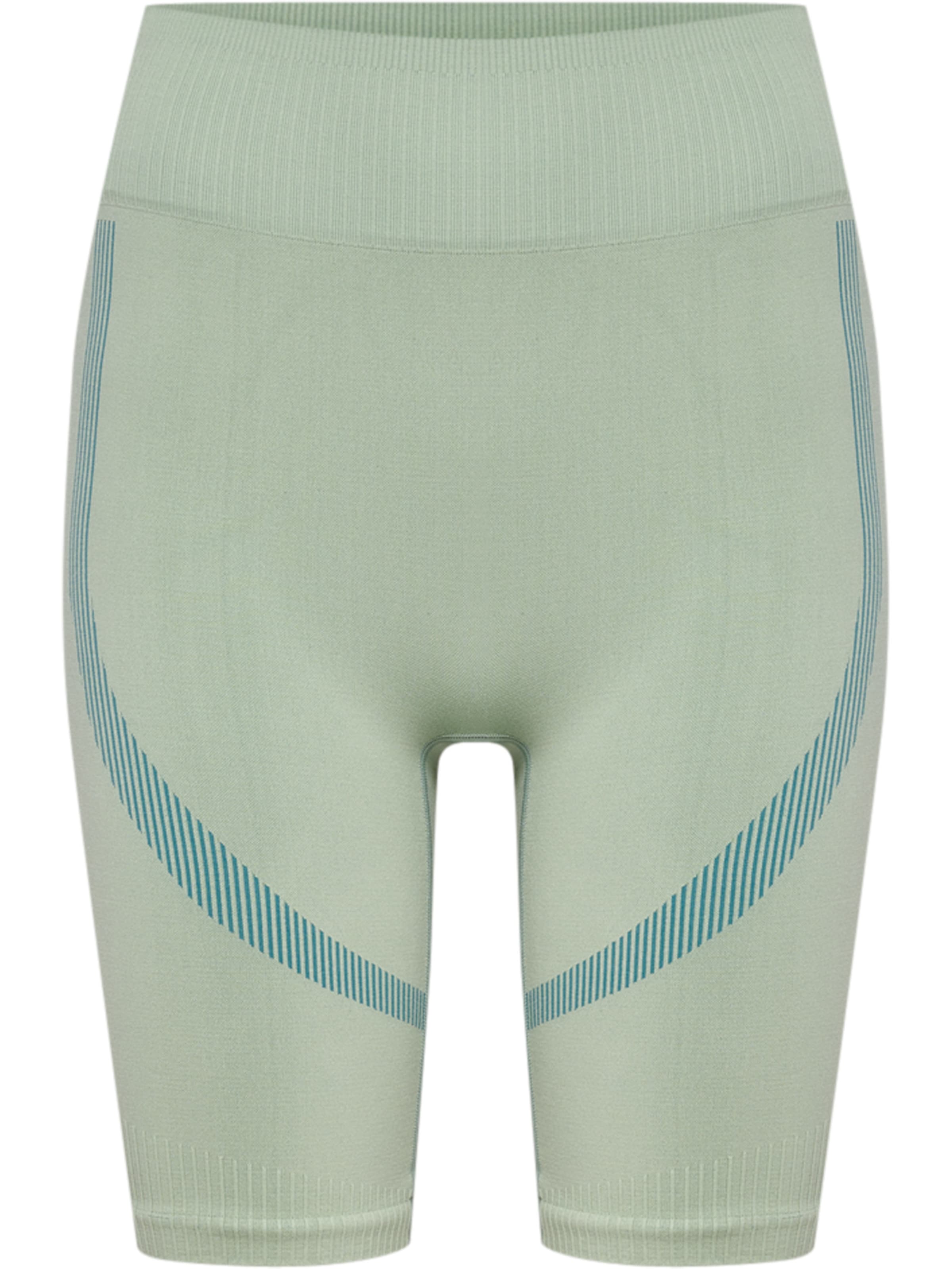 Hummel Slimfit Sportbroek in Groen: voorkant