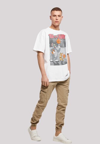 F4NT4STIC T-Shirt 'Tom And Jerry Basketball Buddies' in Weiß
