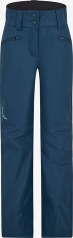 ZIENER Regular Workout Pants 'ALIN' in Blue: front