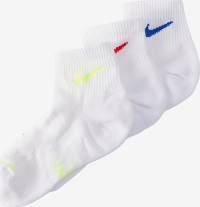 Nike Sportswear Chaussettes en bleu / jaune fluo / rouge / blanc, Vue avec produit