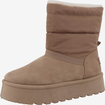 Boots TOM TAILOR en beige : devant