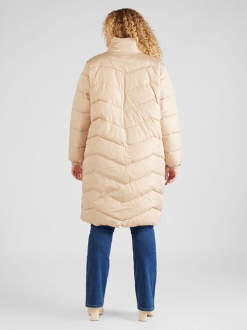 Vero Moda Curve Winter Coat in Beige