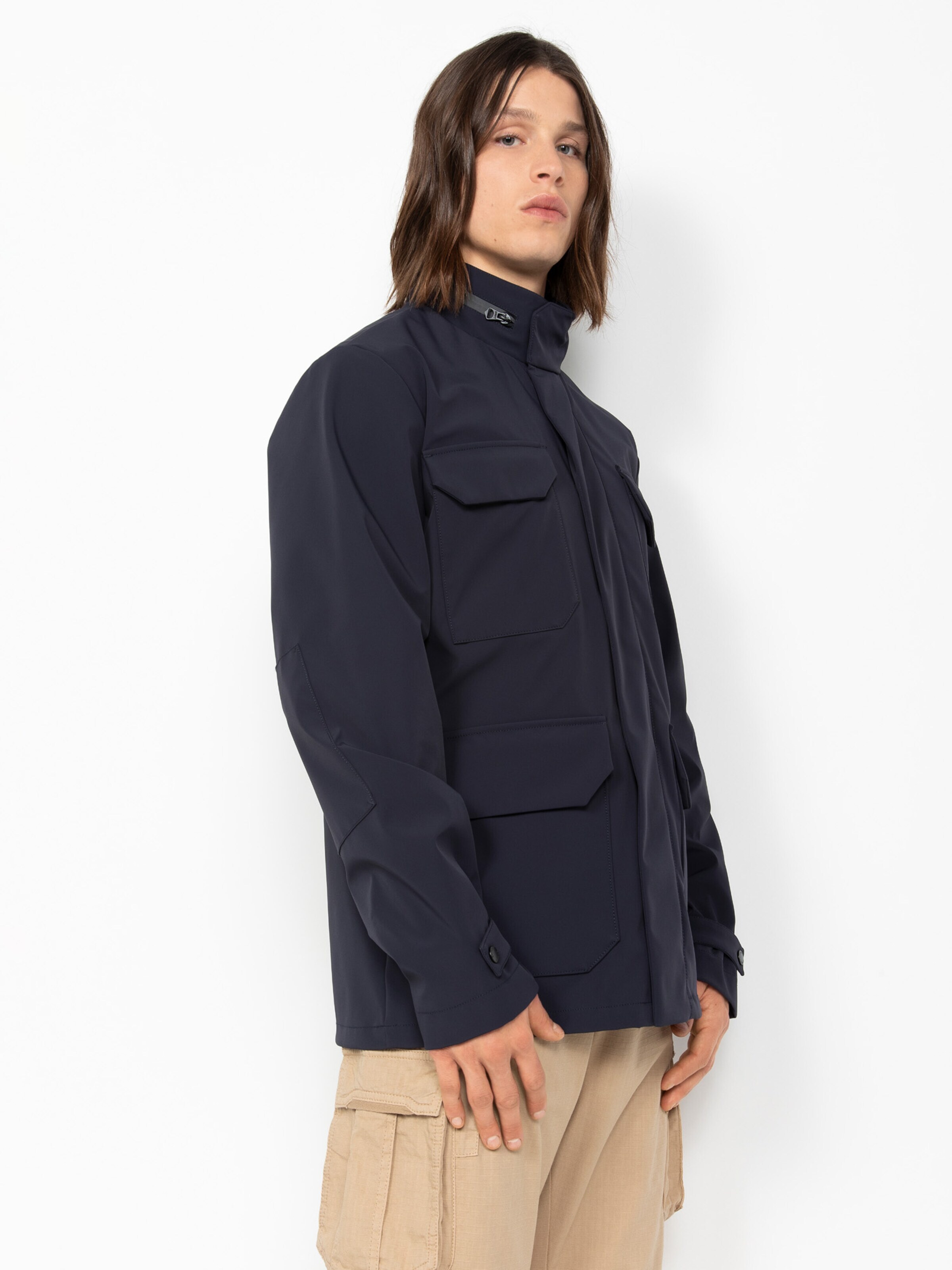 Schott NYC Winter Jacket in Blue