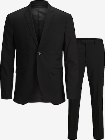 JACK & JONES Slimfit Kostym 'COSTA' i svart: framsida