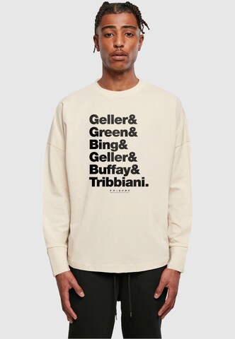 ABSOLUTE CULT Shirt 'Friends - Surnames' in Beige: front