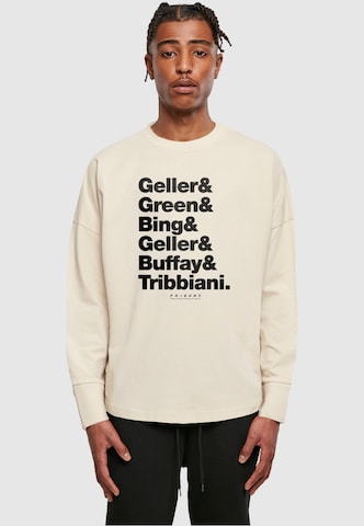 ABSOLUTE CULT Shirt 'Friends - Surnames' in Beige: voorkant