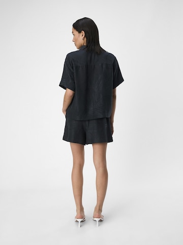 OBJECT Regular Pleat-front trousers 'HANNIMA' in Black
