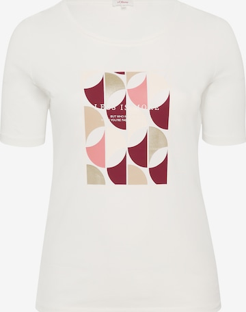 T-shirt s.Oliver en beige : devant