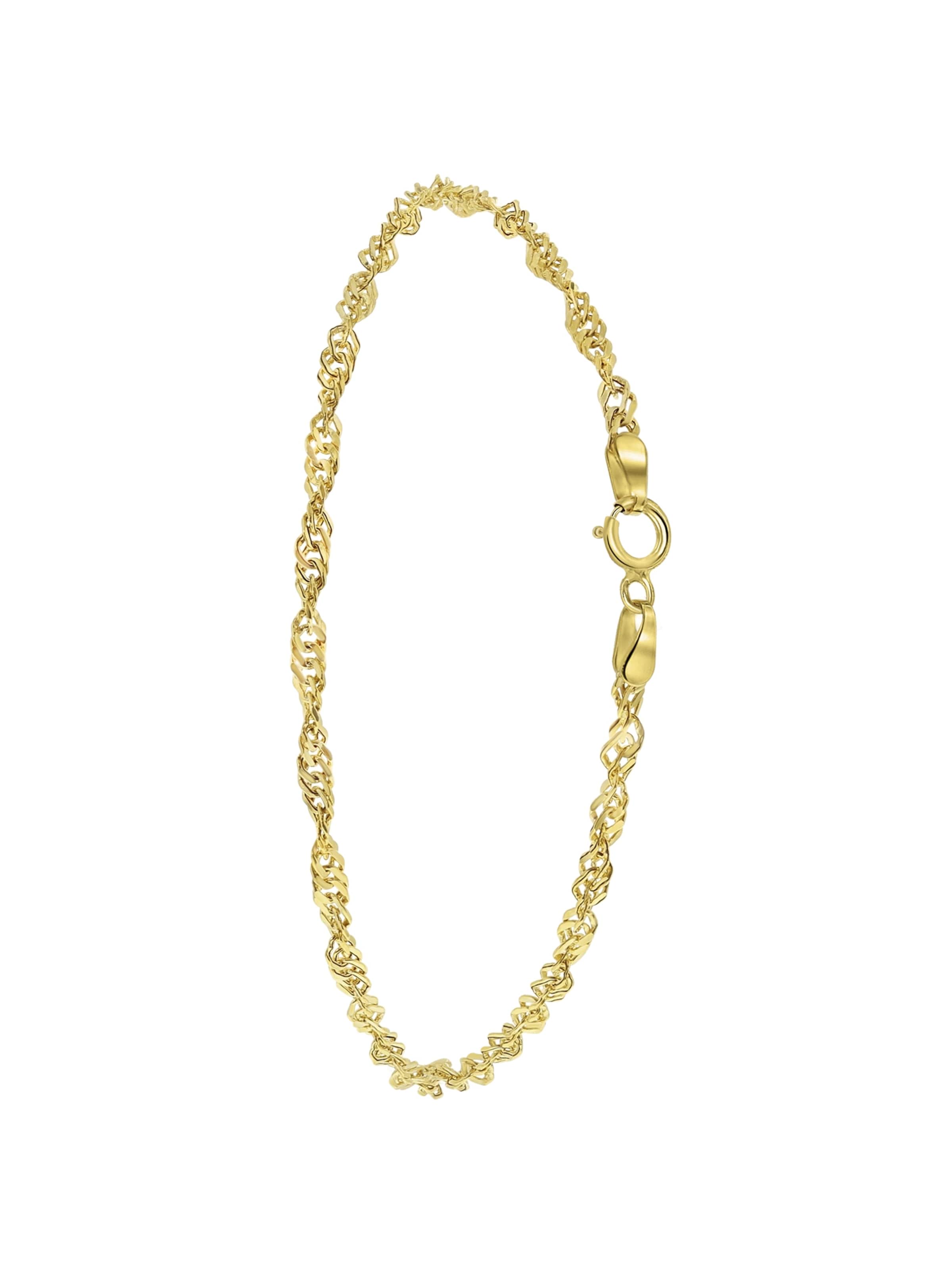 Lucardi Armband 'Klassisch' in Goud: voorkant