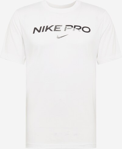 NIKE Functioneel shirt in de kleur Zwart / Wit, Productweergave