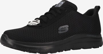 Baskets basses SKECHERS en noir : devant