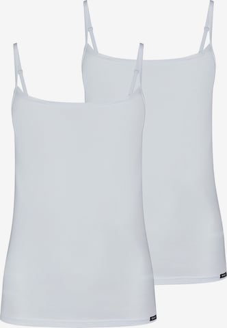 Haut ' Cotton Essentials ' Skiny en blanc : devant
