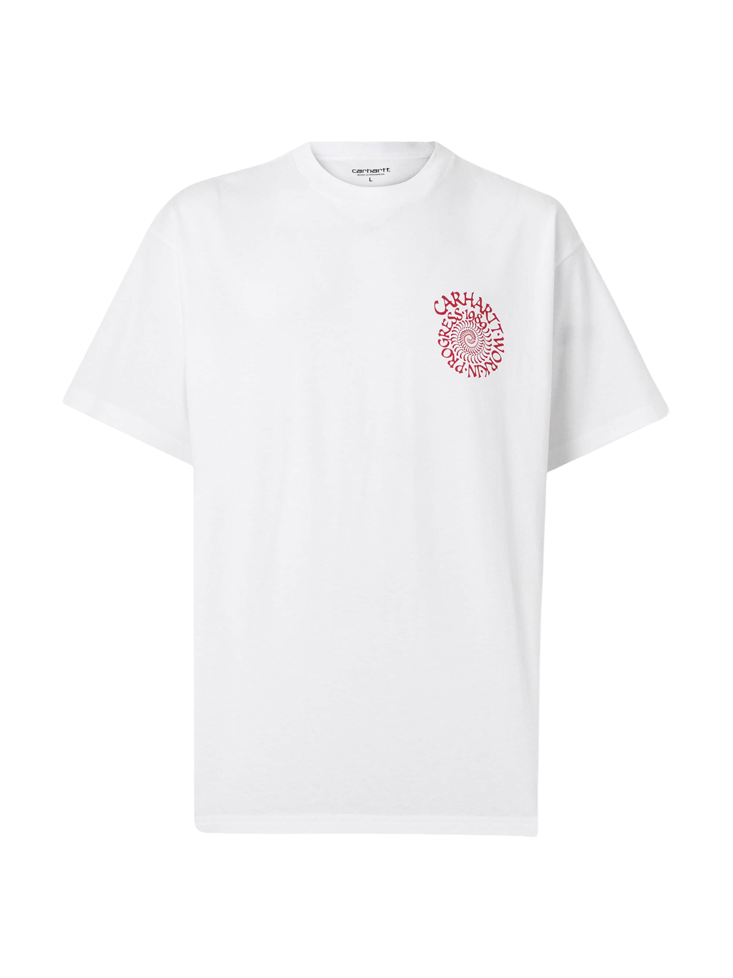 Carhartt WIP Shirt 'Spirals' in Wit: voorkant