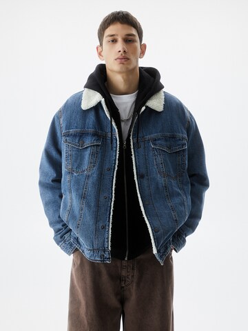 Pull&Bear Between-season jacket in Blue: front