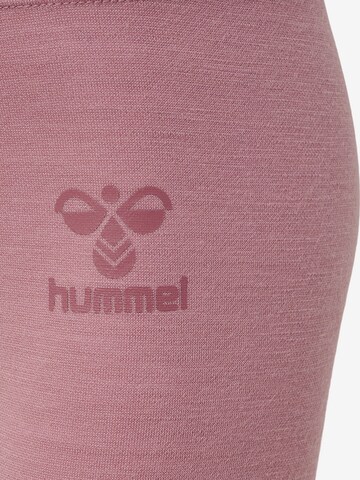 Hummel Slimfit Sportbroek in Roze