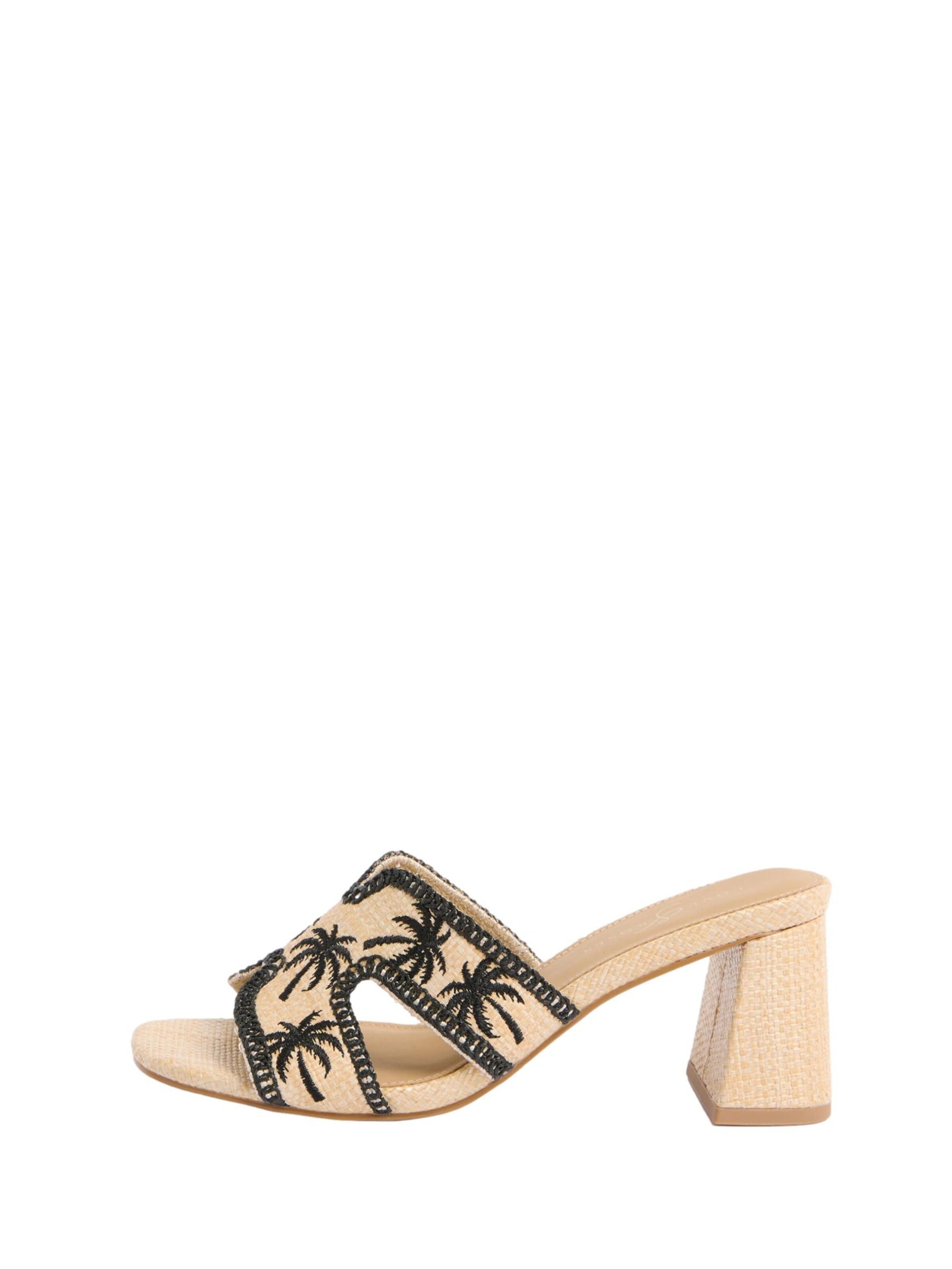 love & roses Muiltjes in Beige: voorkant