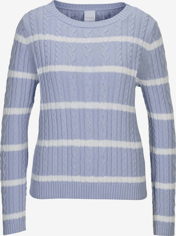 Pull-over MADELEINE en bleu : devant