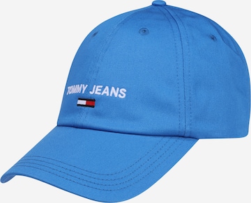 Tommy Jeans Czapka z daszkiem w kolorze niebieski: przód