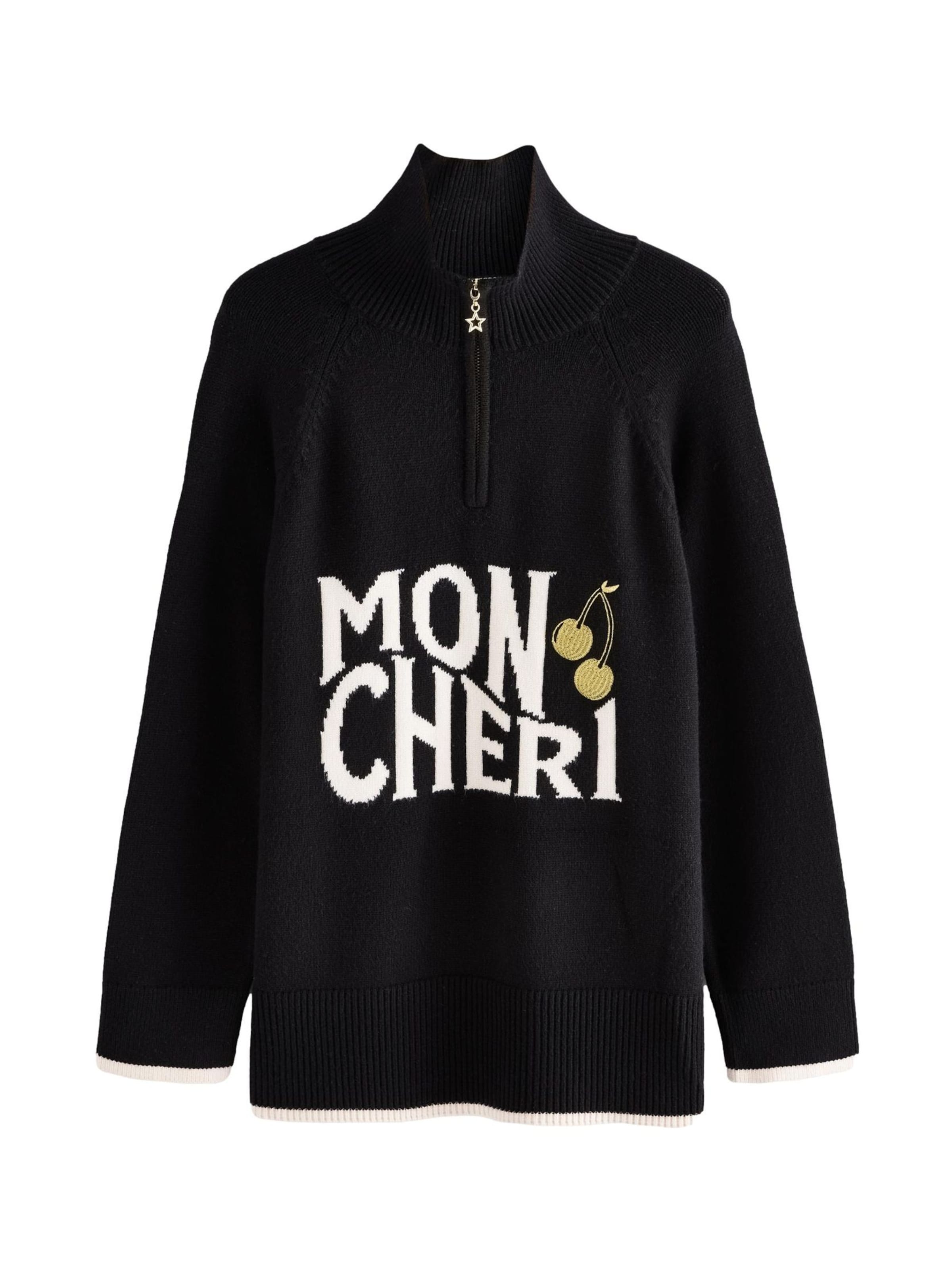 Rockett St George Pulover 'Mon Cheri' | črna barva: sprednja stran