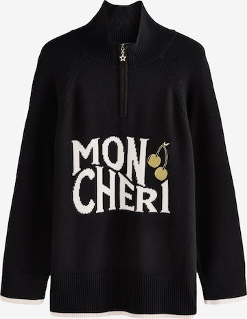 juoda Rockett St George Megztinis 'Mon Cheri': priekis